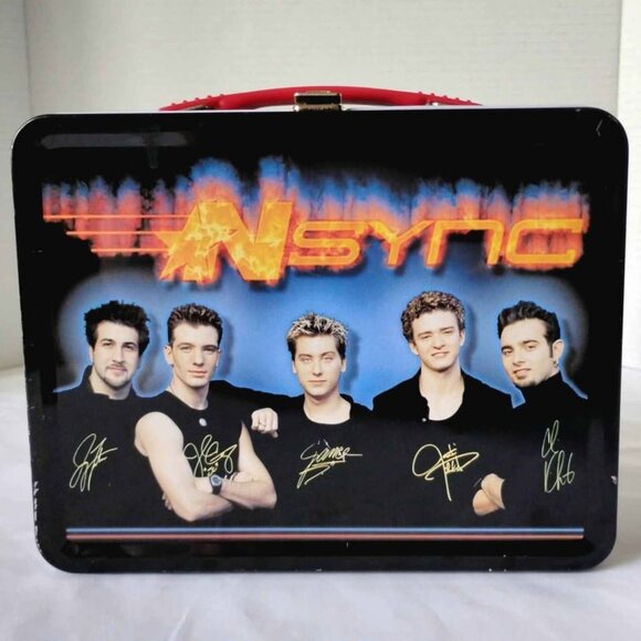 NSYNC 2001 Metal Tin Lunchbox Carrying Case Y2K Vtg Music Band Merch 2000s Pop - Picture 1 of 5